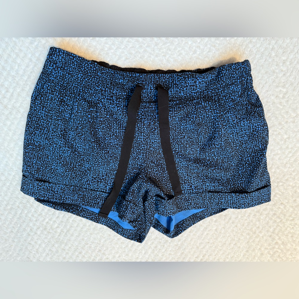 lululemon athletica Blue and Black Athletic Shorts